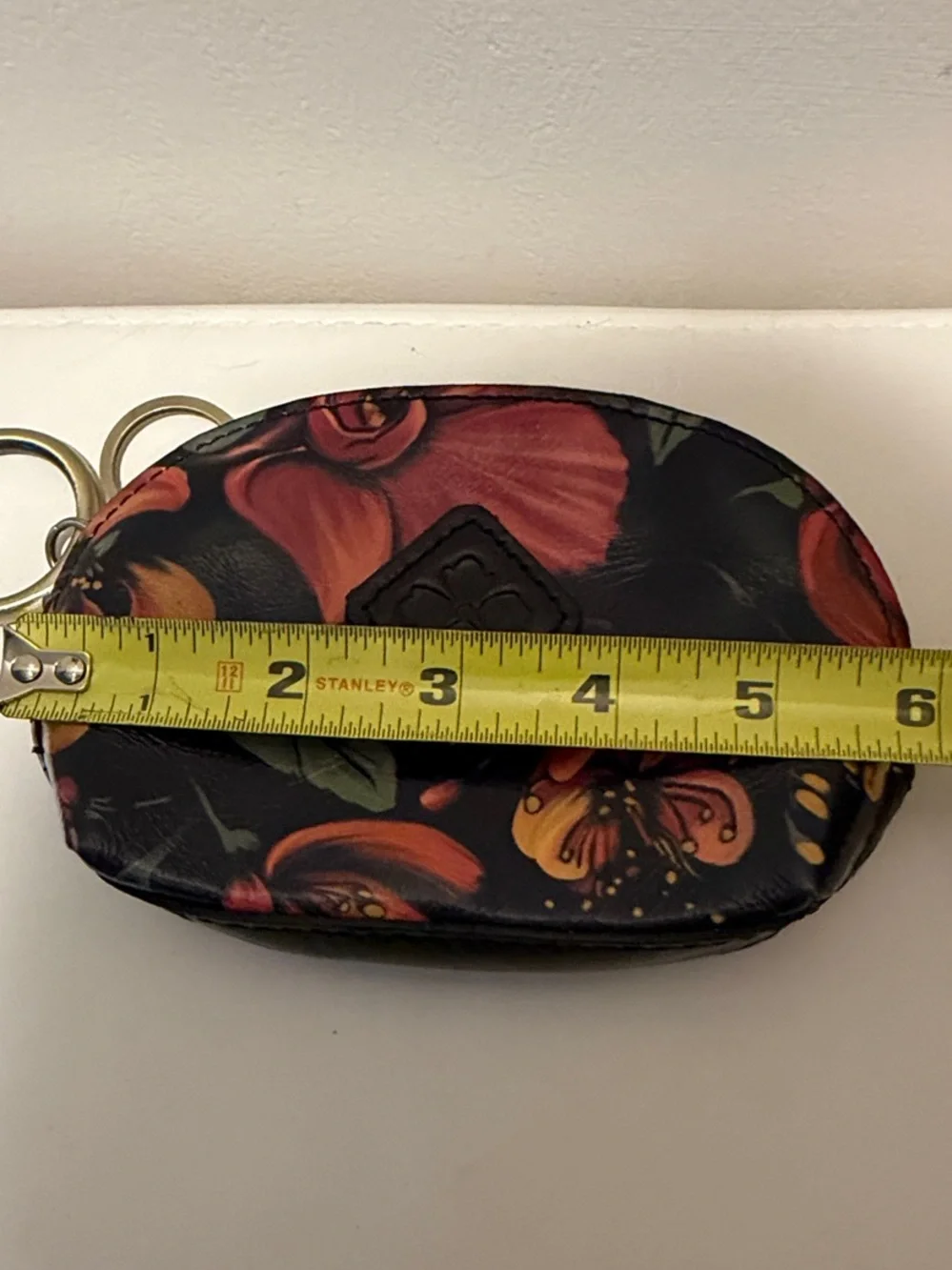 Patricia Nash Sabina Pouch With Keyring. Like New.